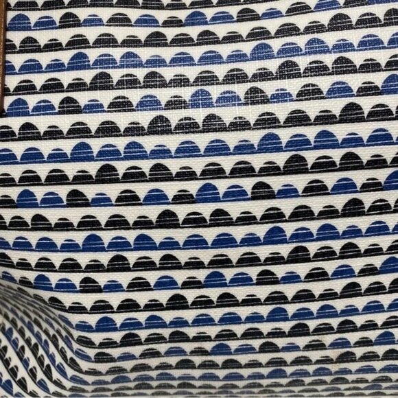 Fossil Stylish Blue and Brown Tote Bag 11x12” - Picture 6 of 13